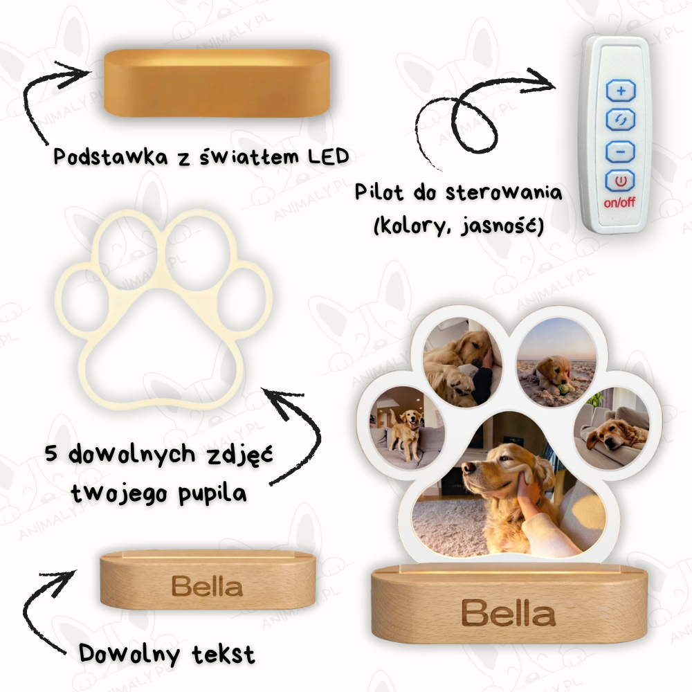 Personalizowana lampka LED | Animaly™